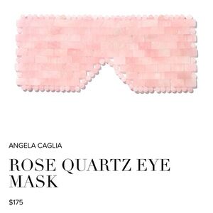 ANGELA CAGLIA ROSE QUARTZ EYE MASK